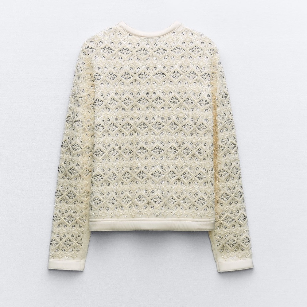 Zara beaded knit cardigan - Picture 7 of 10